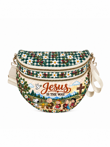 Jesus Is The Way Gift For Her - Personalized Crossbody Bag