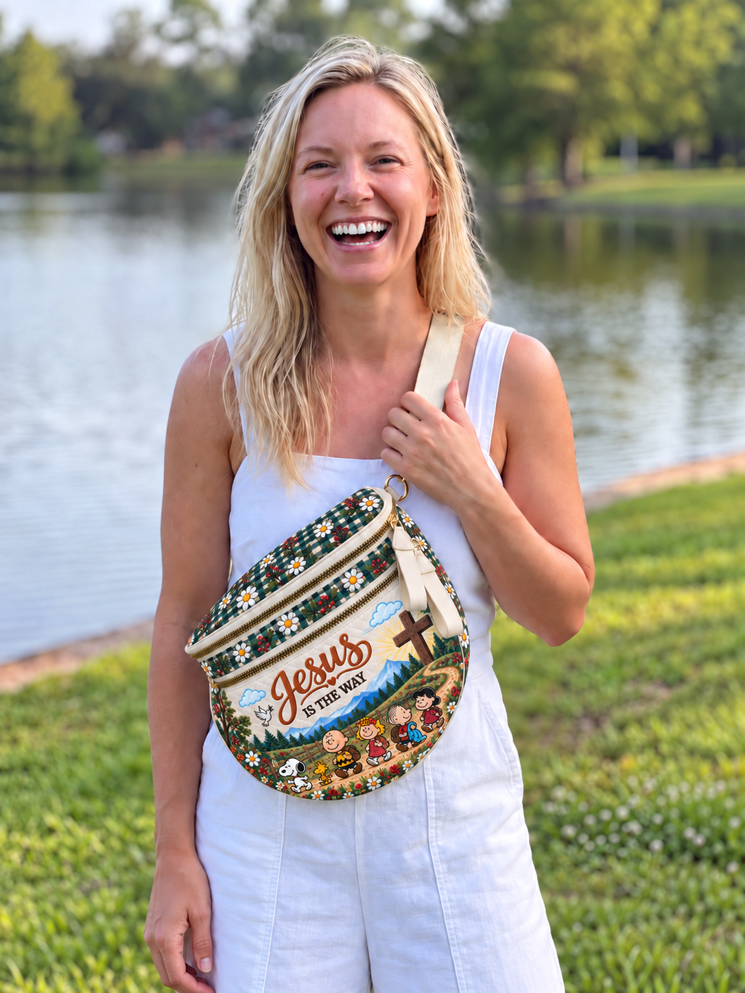Jesus Is The Way Gift For Her - Personalized Crossbody Bag