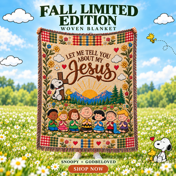 Let Me Tell You About My Jesus Gift For Her - Personalized Woven Blanket