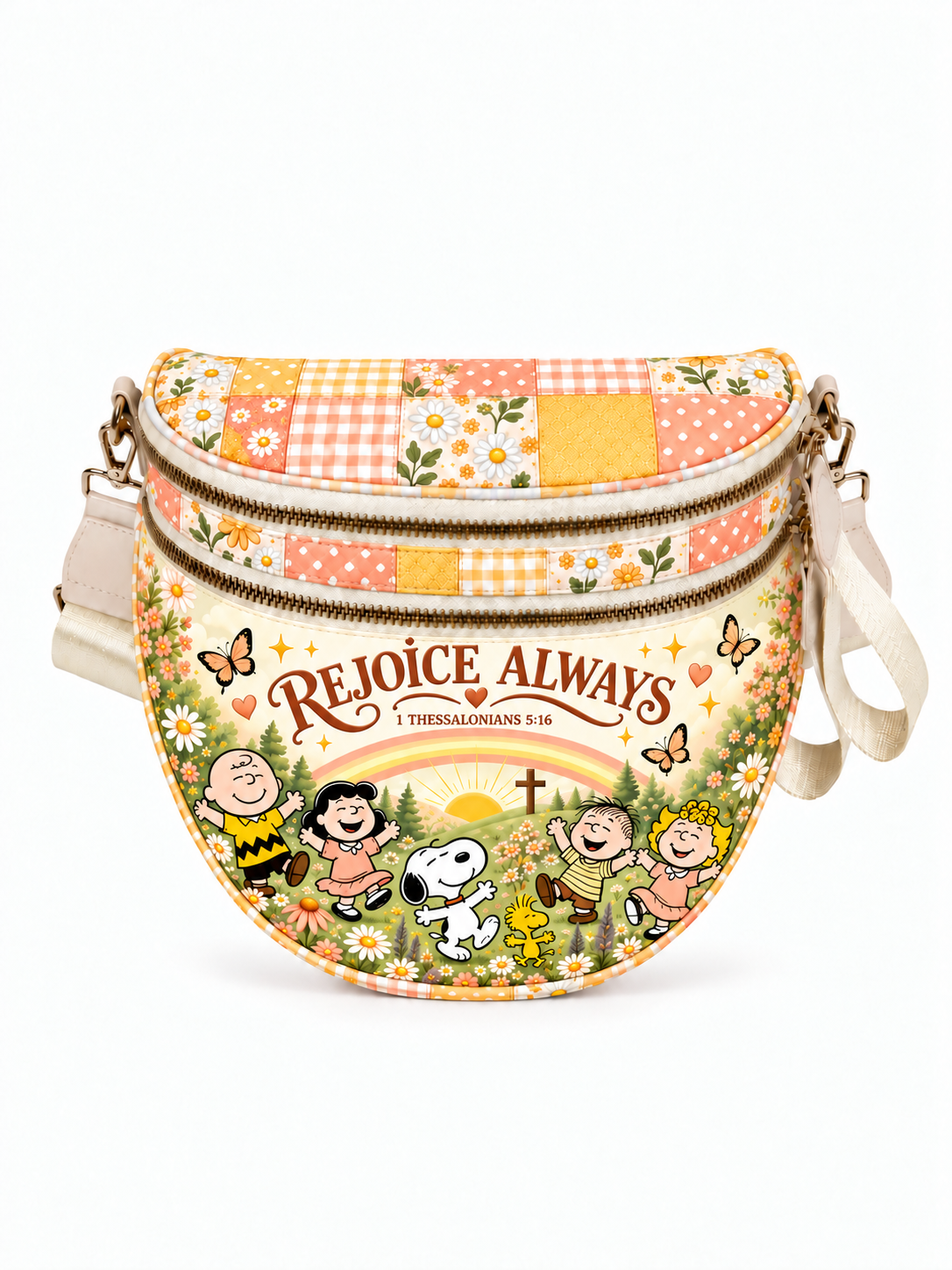 Rejoice Always 1 Thessalonians 5:16 Gift For Her - Crossbody Bag