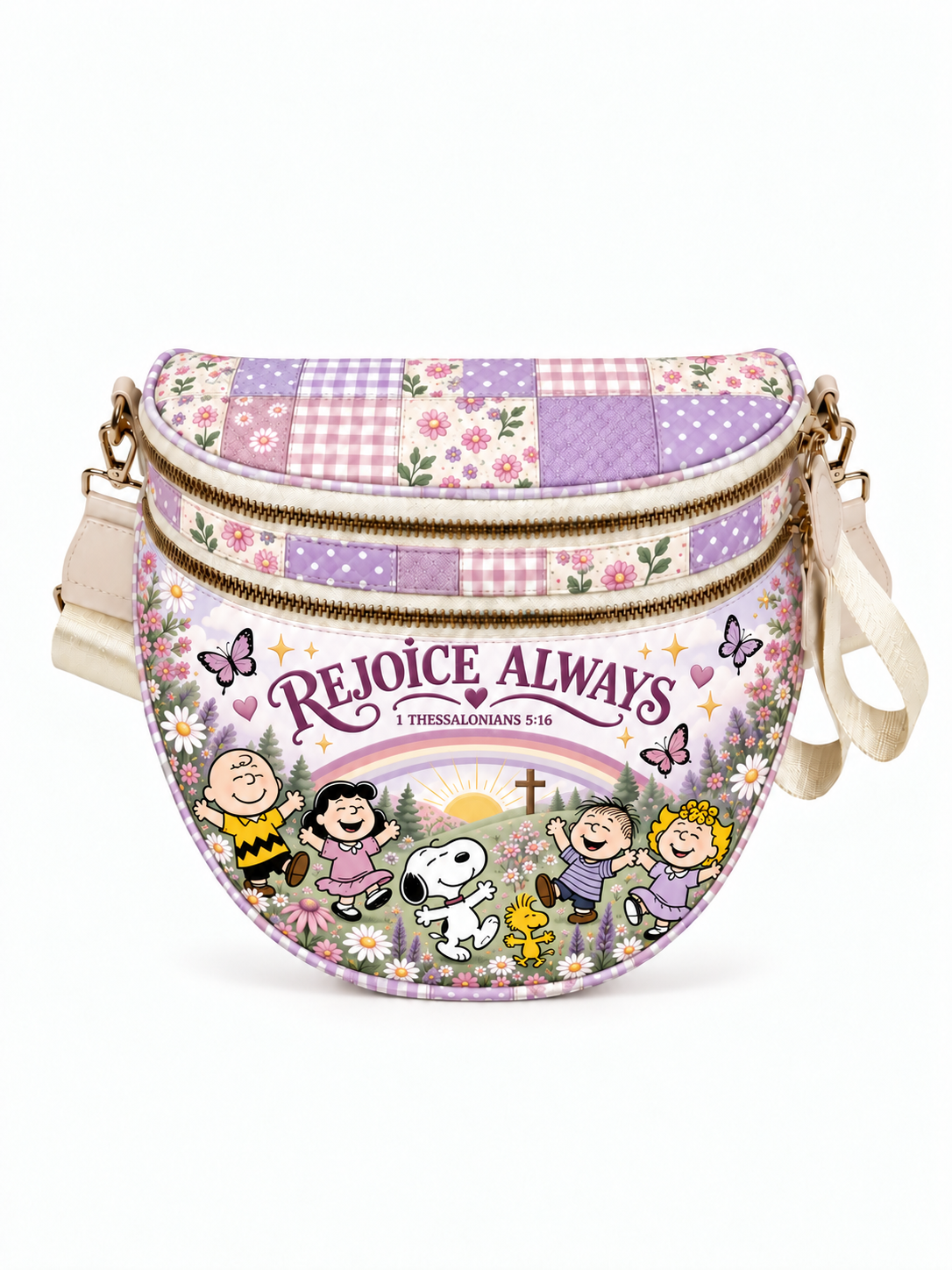 Rejoice Always 1 Thessalonians 5:16 Gift For Her - Crossbody Bag