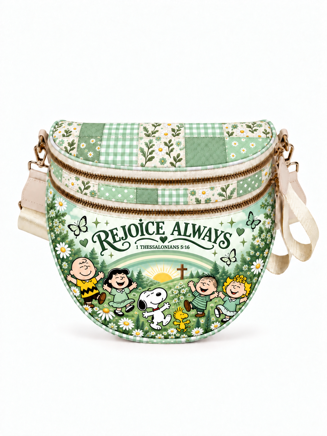 Rejoice Always 1 Thessalonians 5:16 Gift For Her - Crossbody Bag