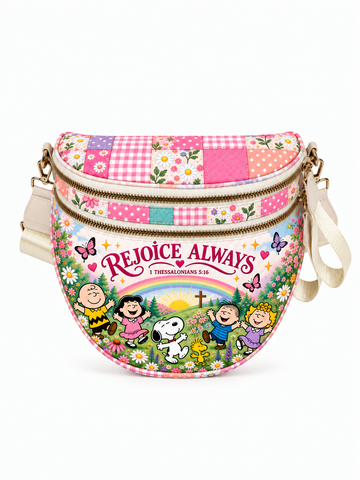 Rejoice Always 1 Thessalonians 5:16 Gift For Her - Crossbody Bag