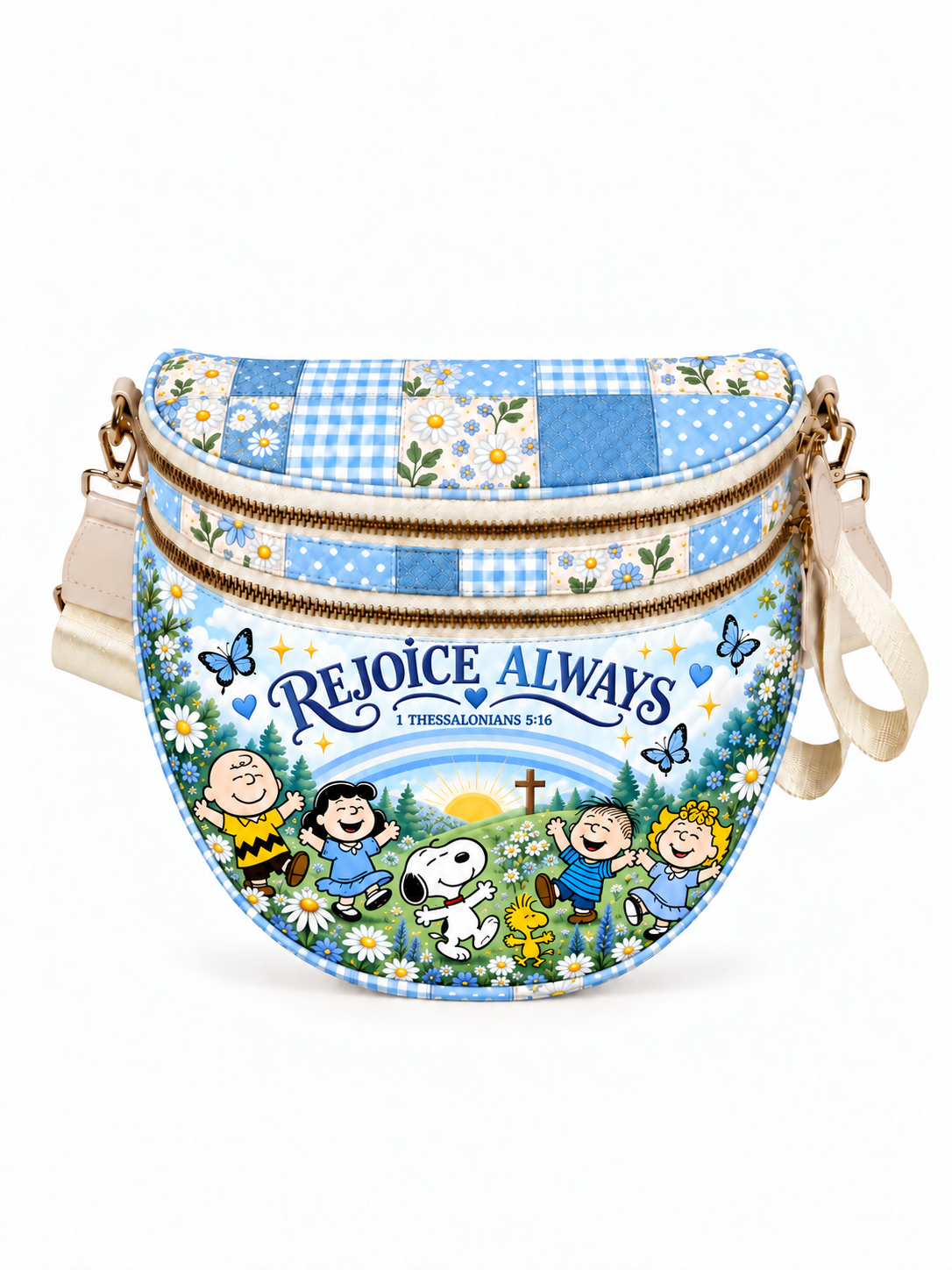Rejoice Always 1 Thessalonians 5:16 Gift For Her - Crossbody Bag