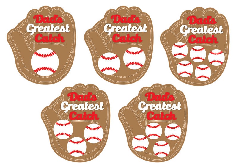 litzzy Dad's Greatest Catch, Father's Day Gift, Personalized Baseball Sign, Kids Name Wood Sign. Gifts For Him Custom Wooden Sign   