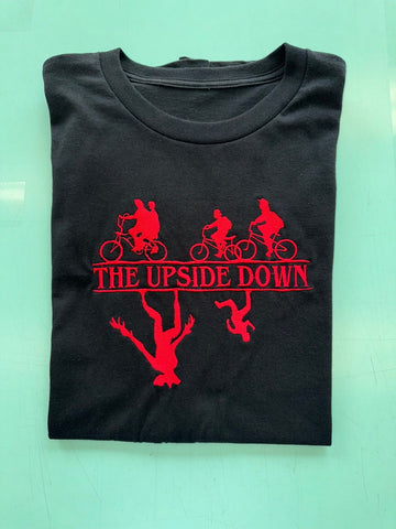 The Upside Down Embroidered T Shirt and Hoodie