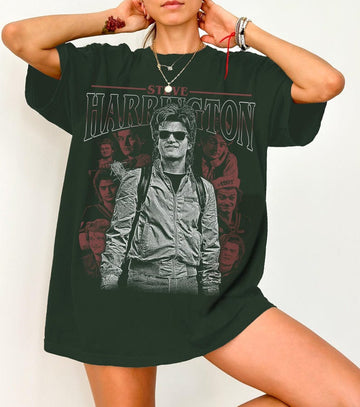 Steve Harrington T-Shirt, Unisex Graphic Tee, 80s TV Show Shirt, Retro Vintage Clothing, Fan Gift SH11