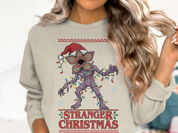 Stranger Christmas Sweatshirt, Merry Upside Down Xmas Jumper T-Shirt