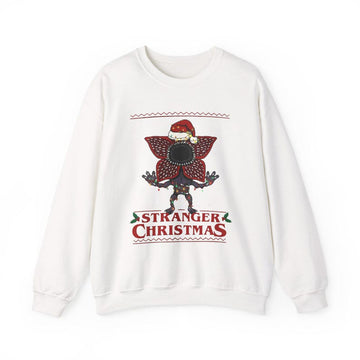 Stranger Christmas Sweatshirt, Funny Demogorgon Xmas Sweater, Upside Down Christmas Shirt, Ugly Christmas Sweater Party Gift, Sci Fi Fan