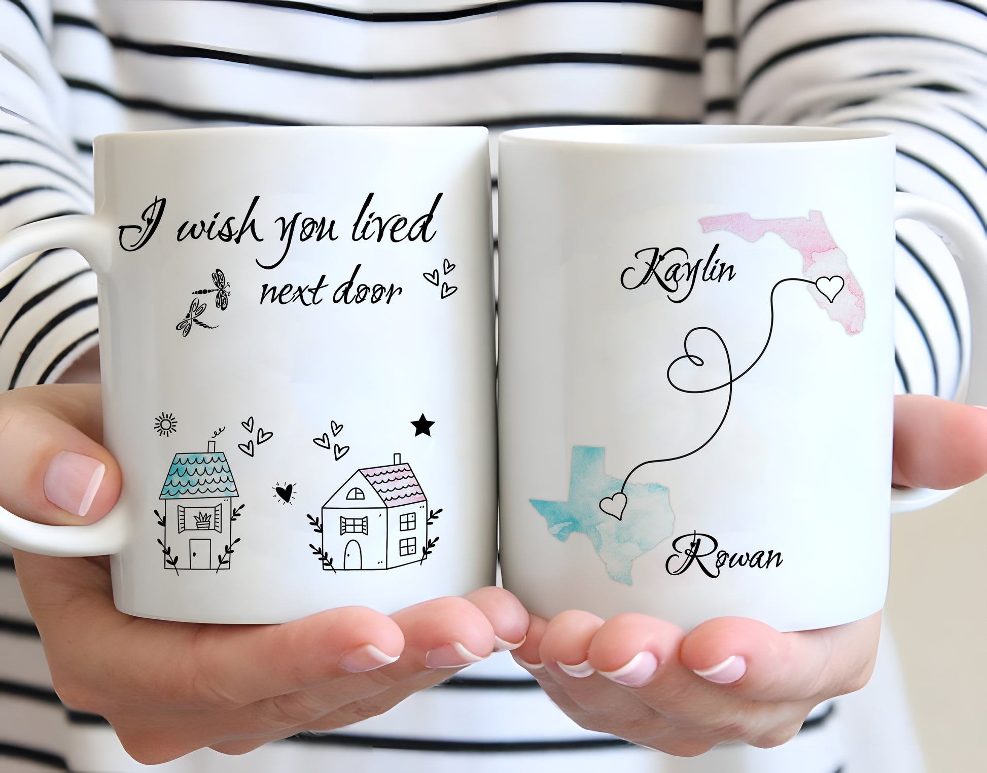 litzzy I Wish You Loved Next Door Mug, Best Friend Gift, Friendship Mug, Best Friend Coffee Mug Mug   