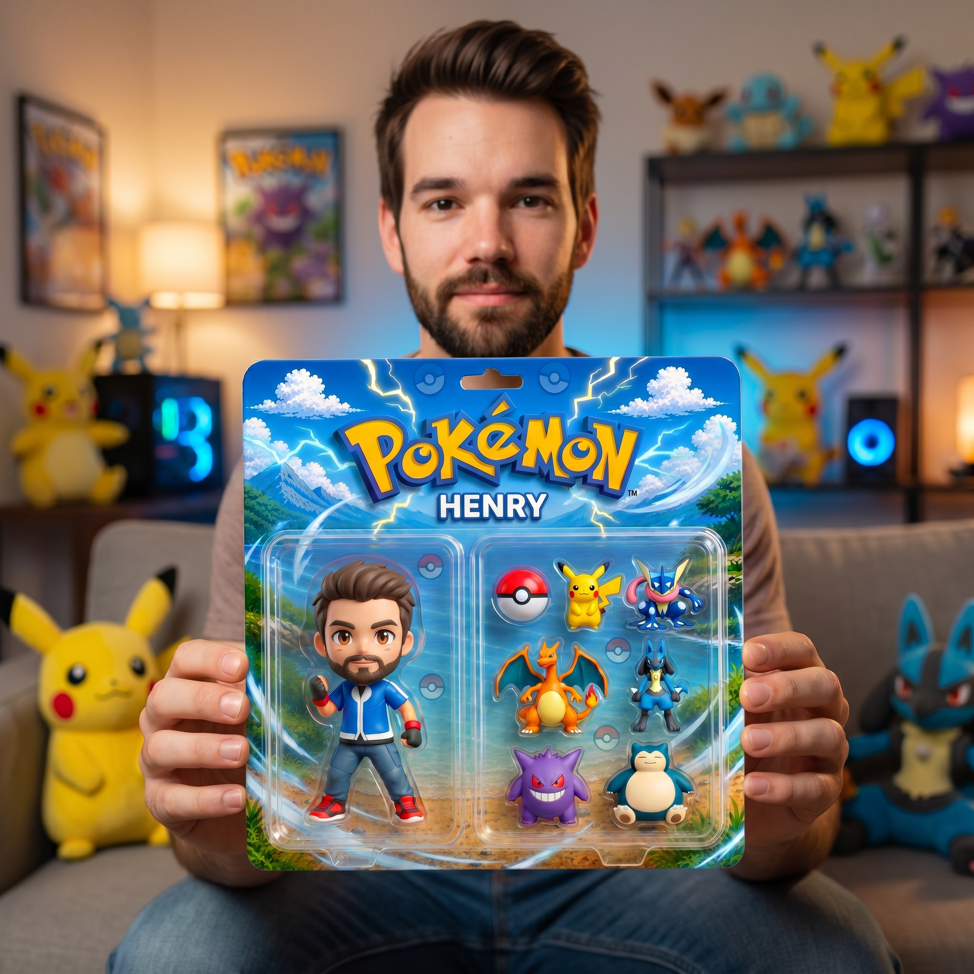 Custom Anime Photo Plaque, Personalized Gamer Figure Display, Custom Acrylic Plaque Gift For Anime Fans, Personalized Room Decor