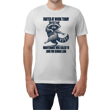 Raccoon Farted At Work Today Maintenance Was Called To Look For Sewage Leak