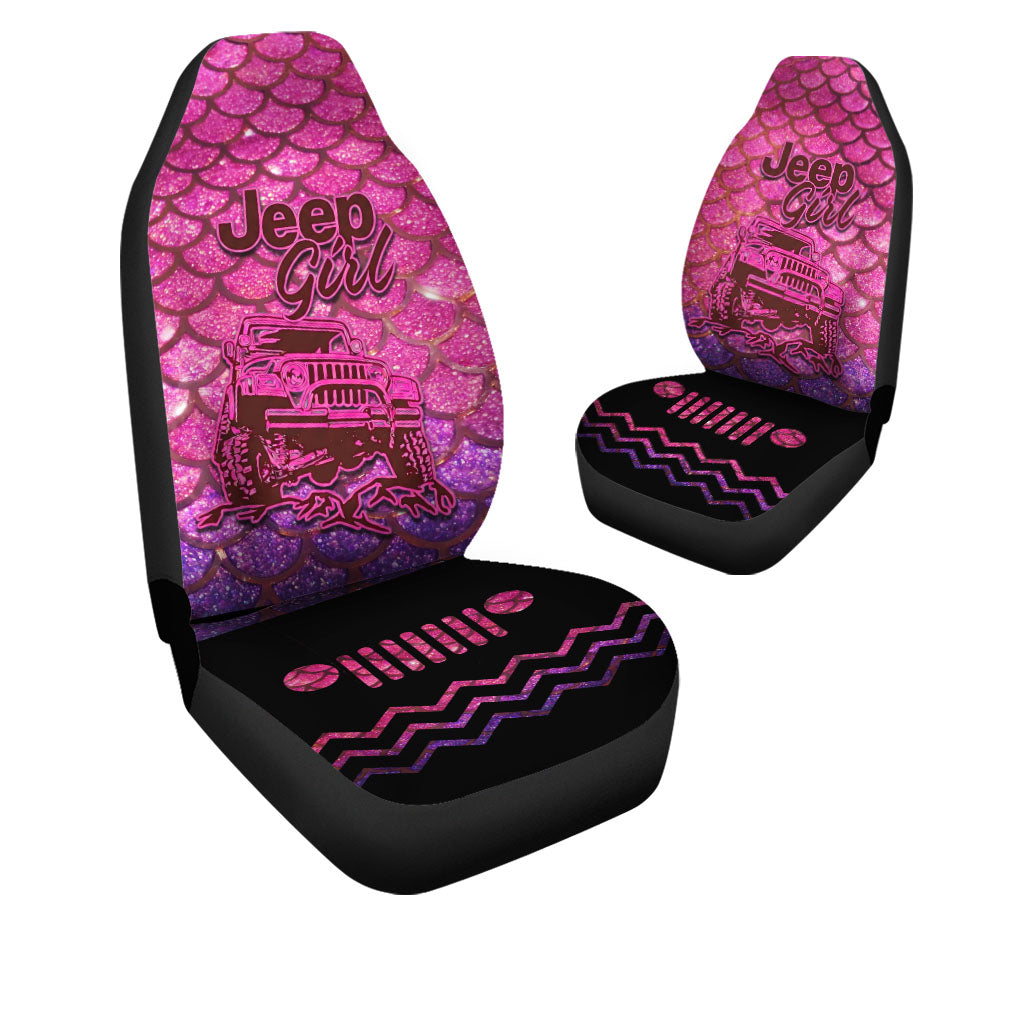Jeep Girl Mermaid Car Seat Covers Set Of 2