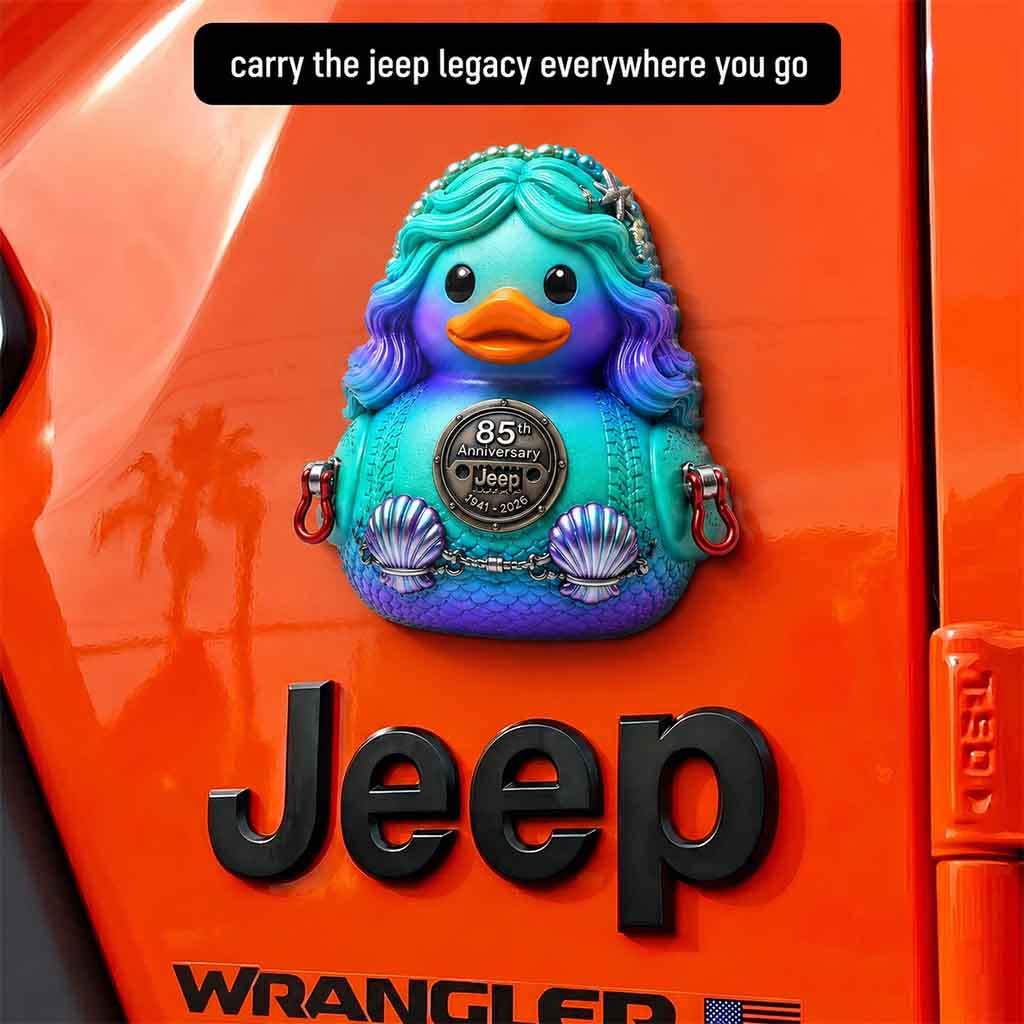 Jeep 85th Anniversary Mermaid Duck Commemorative Magnet TN2608271502
