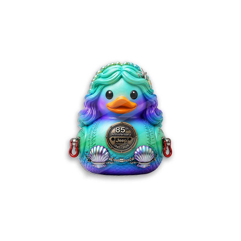 Jeep 85th Anniversary Mermaid Duck Commemorative Magnet TN2608271502