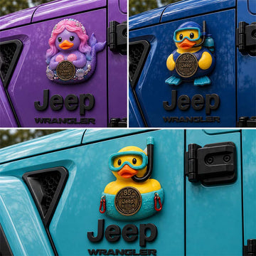 Jeep 85th Anniversary Mermaid Duck Commemorative Magnet TN2608271502