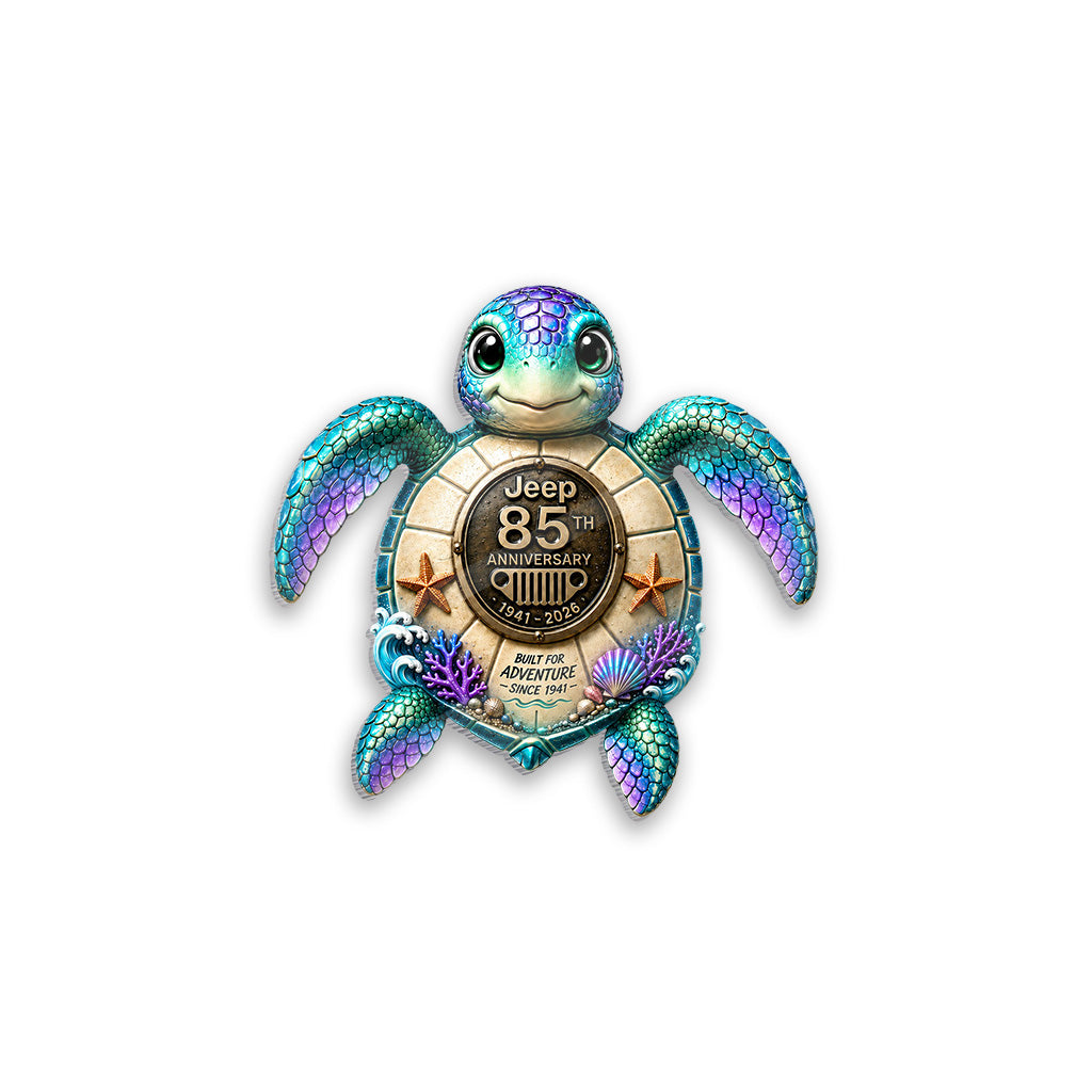 Jeep 85th Anniversary Sea Turtle Duck Acrylic Magnet TN2608271505