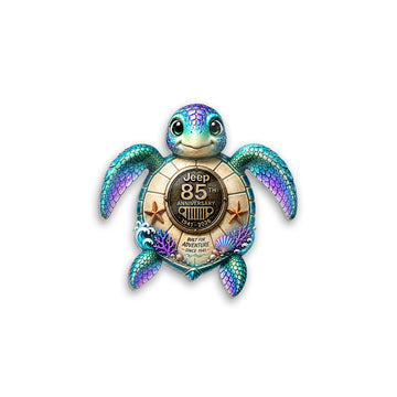 Jeep 85th Anniversary Sea Turtle Duck Acrylic Magnet TN2608271505