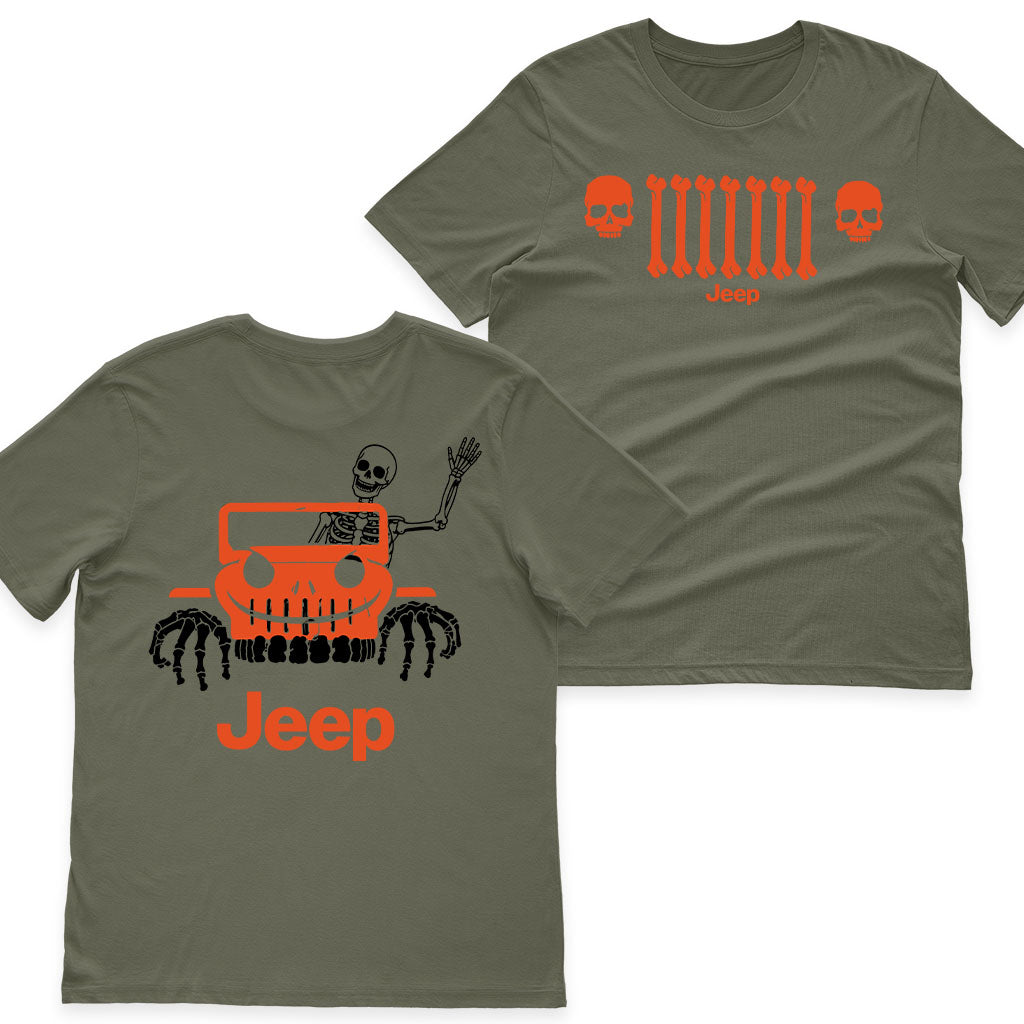 Jeep Halloween Skeleton Skull Shirt DN2708261750