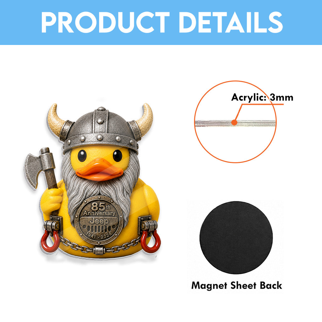 Jeep 85th Anniversary Viking Duck Acrylic Magnet TN2608271514