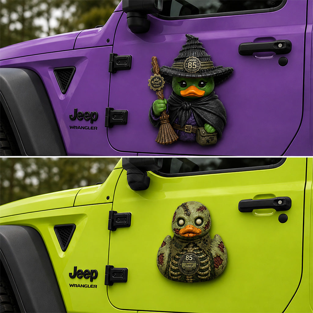 Jeep 85th Anniversary Halloween Witch Duck Acrylic Magnet TN2608271435