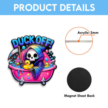Jeep Summerween  Grim Reaper Duck Acrylic Magnet TN2608271437