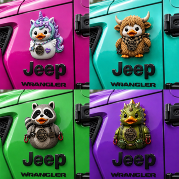 Jeep 85th Anniversary Unicorn Duck Acrylic Magnet TN2608271504