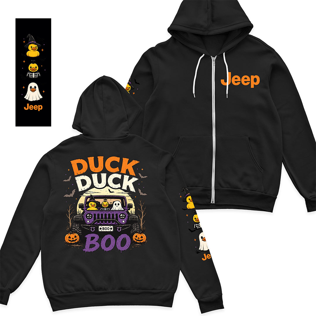 Halloween Jeep Duck Duck Boo Hoodie DN2708261749