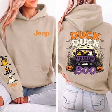 Halloween Jeep Duck Duck Boo Hoodie DN2708261749