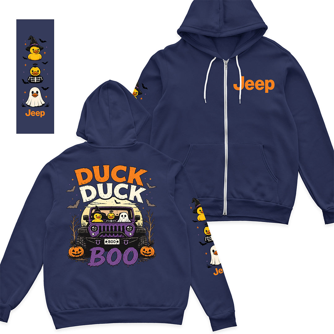 Halloween Jeep Duck Duck Boo Hoodie DN2708261749