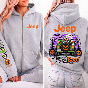 Duck Duck Jeep Halloween Zip Hoodie DN2708261742
