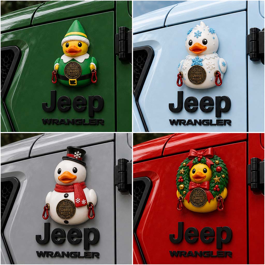 Jeep Christmas Tree Duck 85th Anniversary Acrylic Magnet TN2608271518