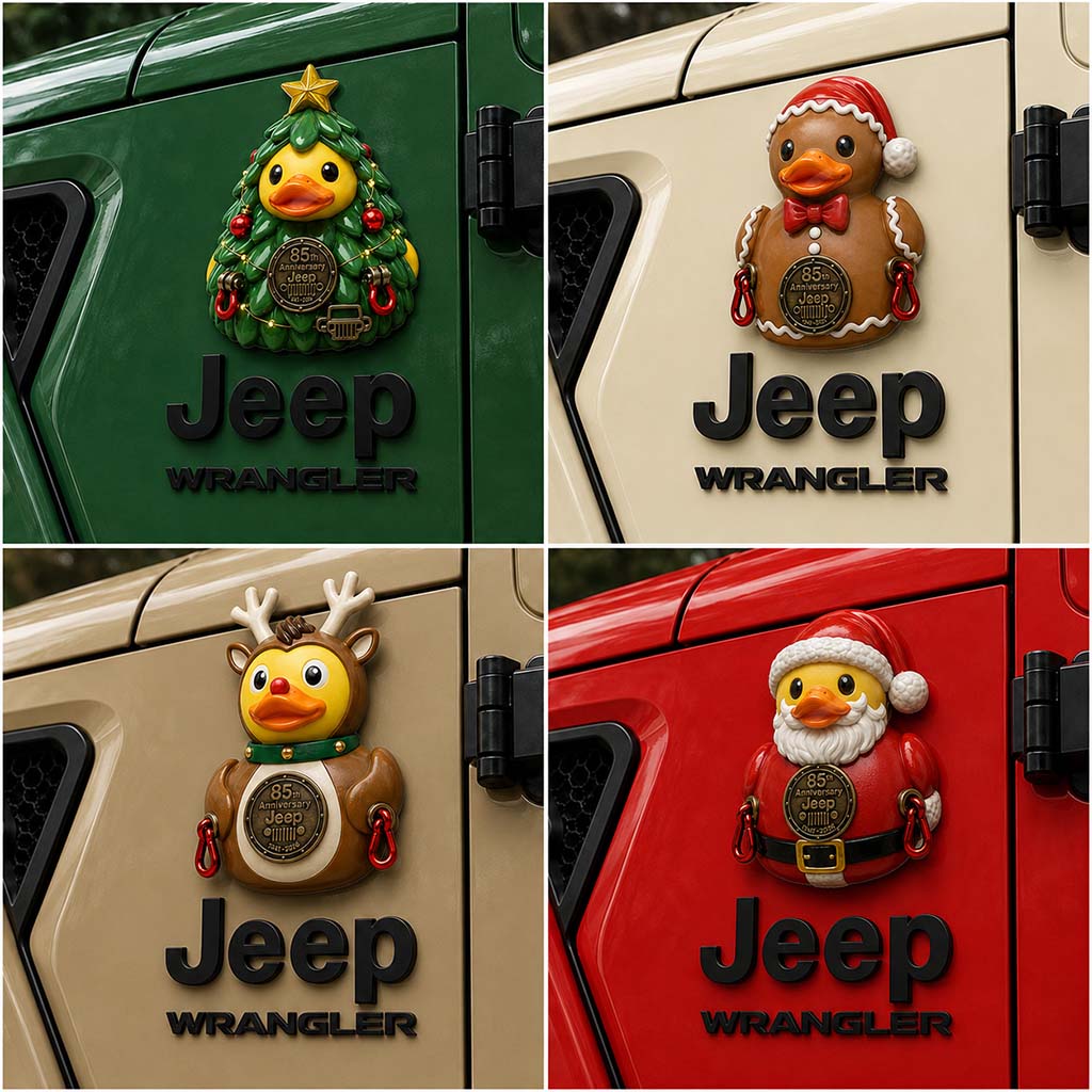 Jeep Christmas Tree Duck 85th Anniversary Acrylic Magnet TN2608271518