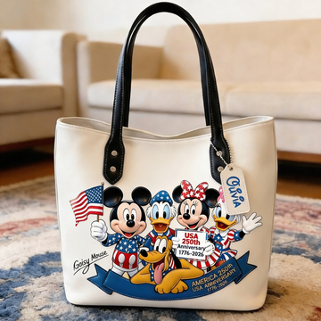 MkMo 250th Anniversary Group Of American Friends - Personalized Tote Bag - Independence Gift For Movie Fans