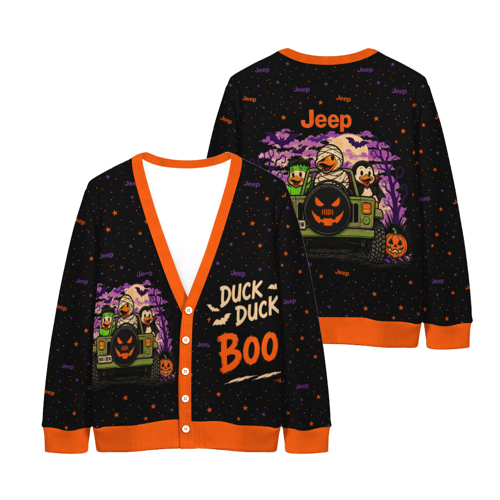 Halloween Jeep Duck Duck Boo Cardigan-DN2908261020