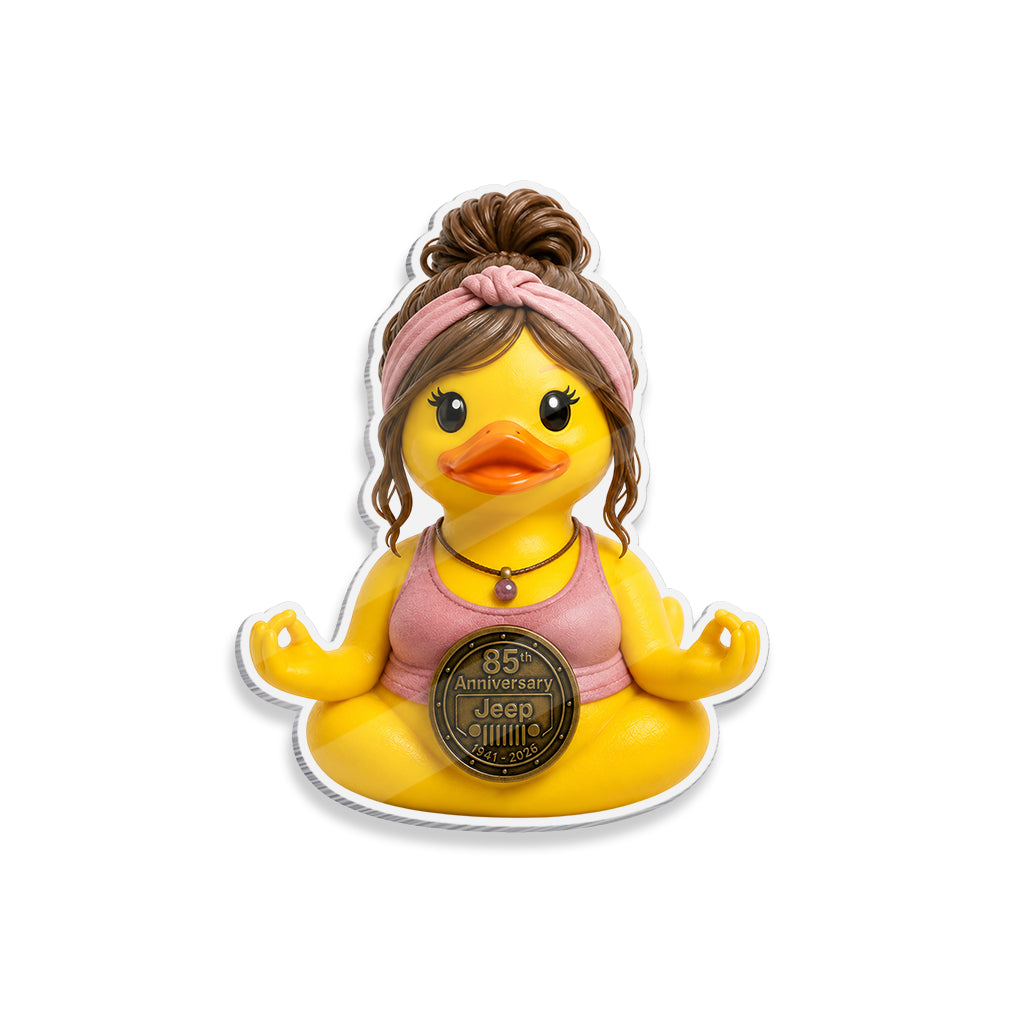 Jeep 85th Anniversary Breast Cancer Boo Duck Acrylic Magnet TN2608271519