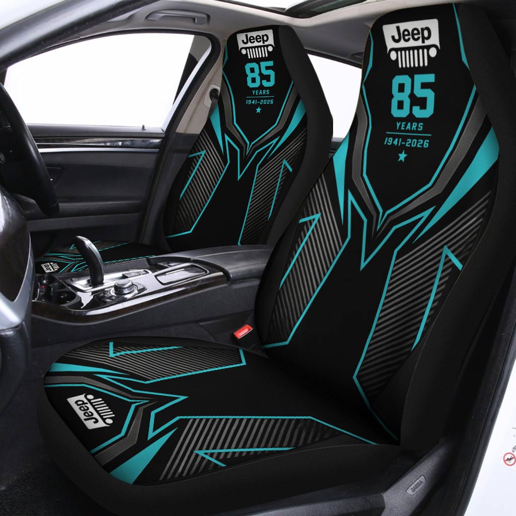 Jeep 85th Anniversary 4x4 Car Seat Covers Set Of 2