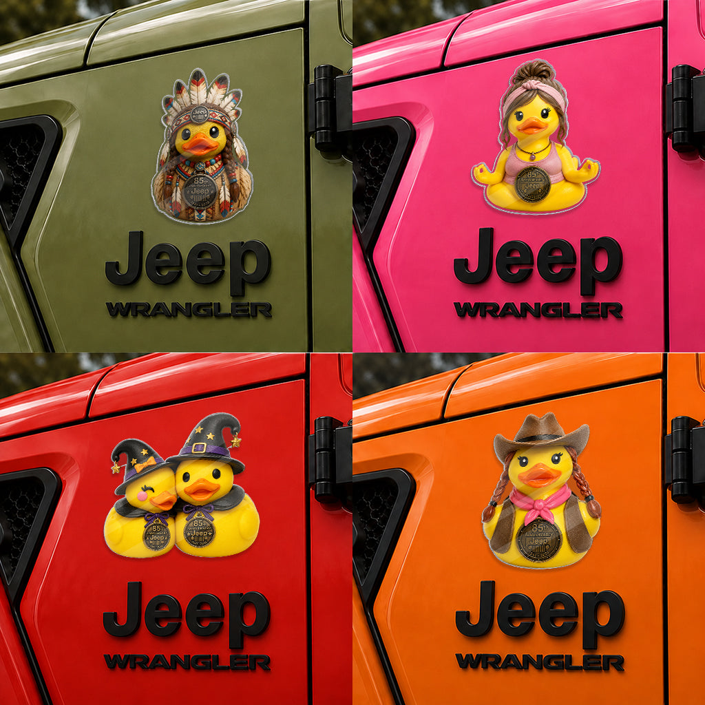 Jeep 85th Anniversary Breast Cancer Boo Duck Acrylic Magnet TN2608271519