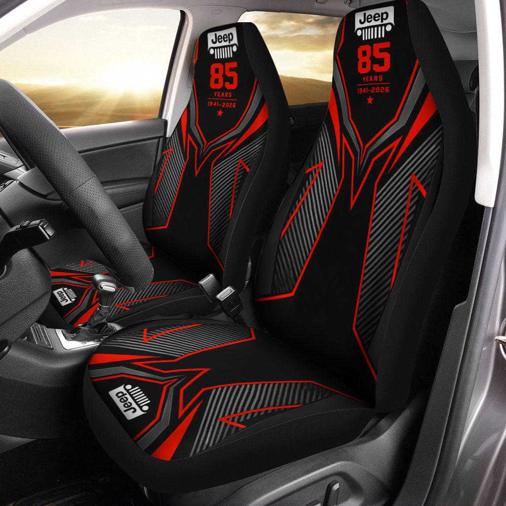 Jeep 85th Anniversary 4x4 Car Seat Covers Set Of 2
