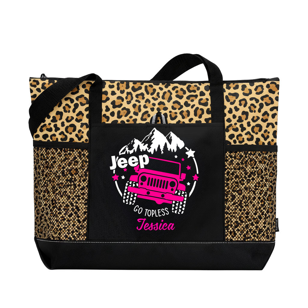 Personalized Jeep Girl Go Topless Tote Bag TN2407261644