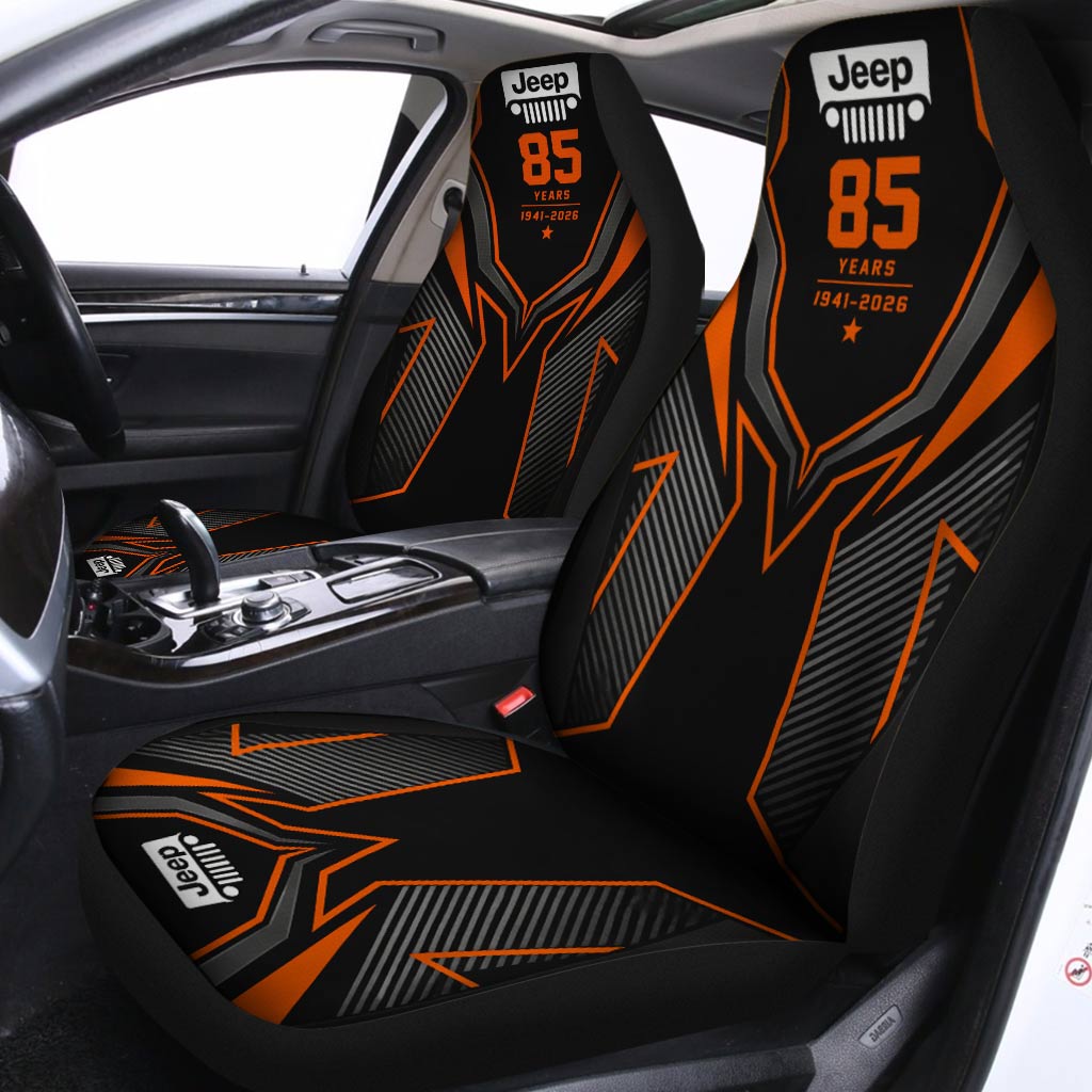 Jeep 85th Anniversary 4x4 Car Seat Covers Set Of 2