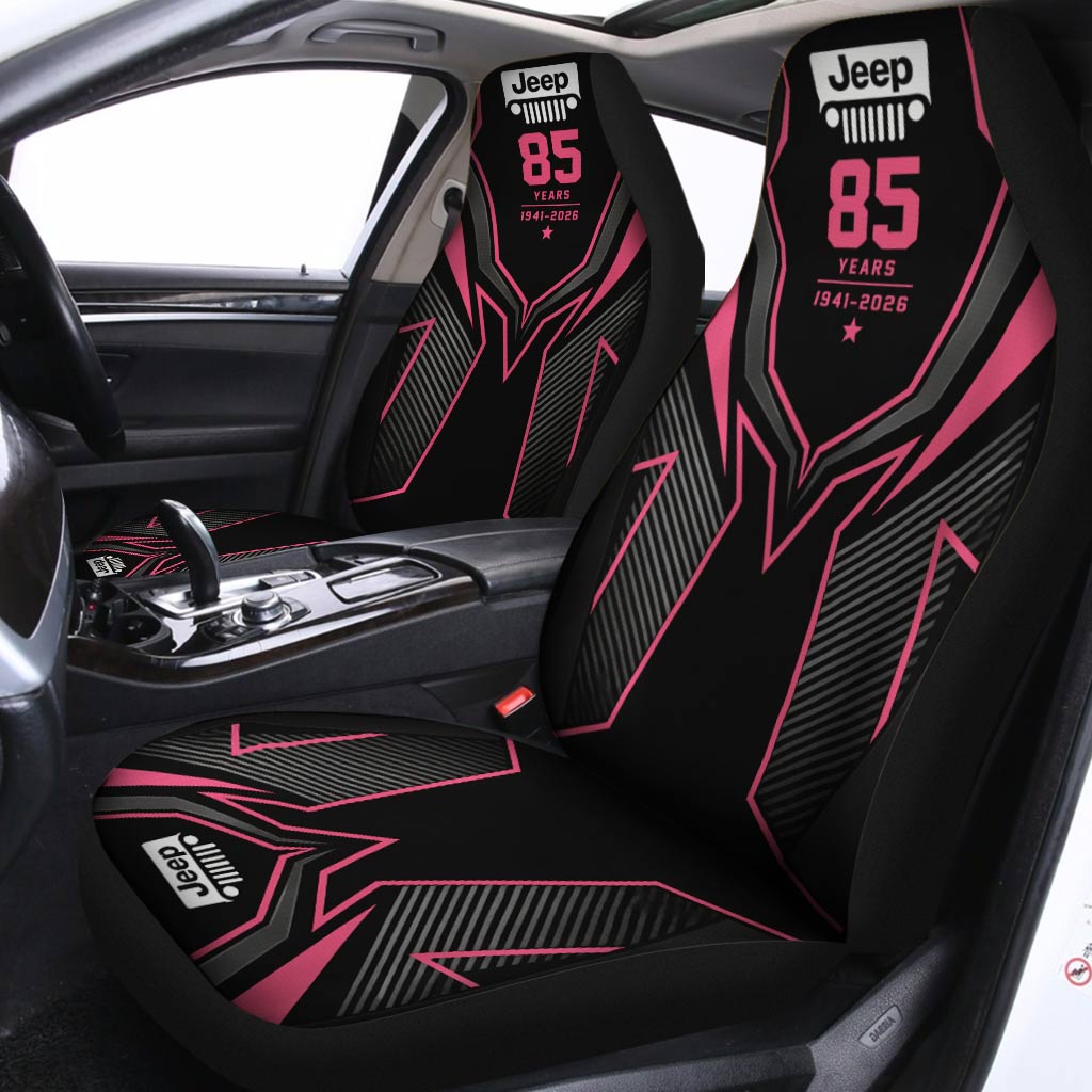 Jeep 85th Anniversary 4x4 Car Seat Covers Set Of 2