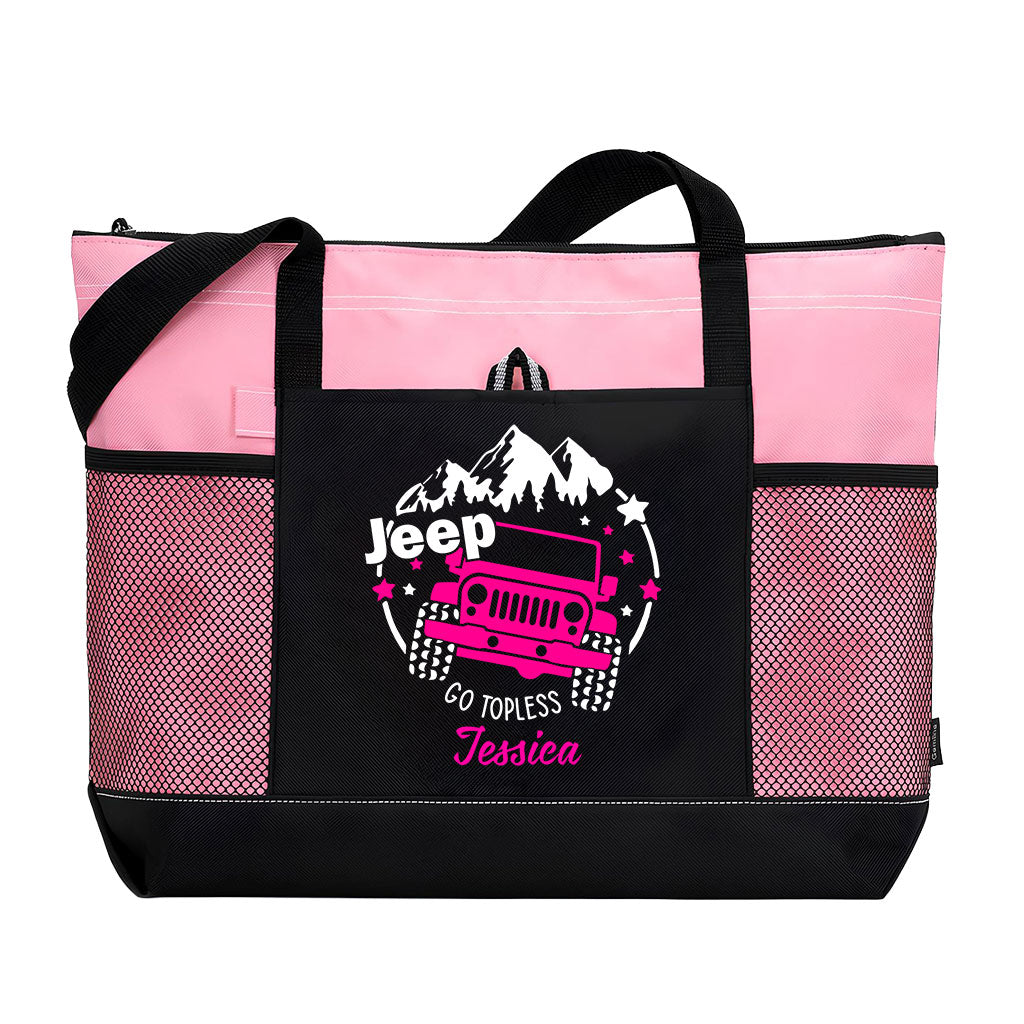 Personalized Jeep Girl Go Topless Tote Bag TN2407261644