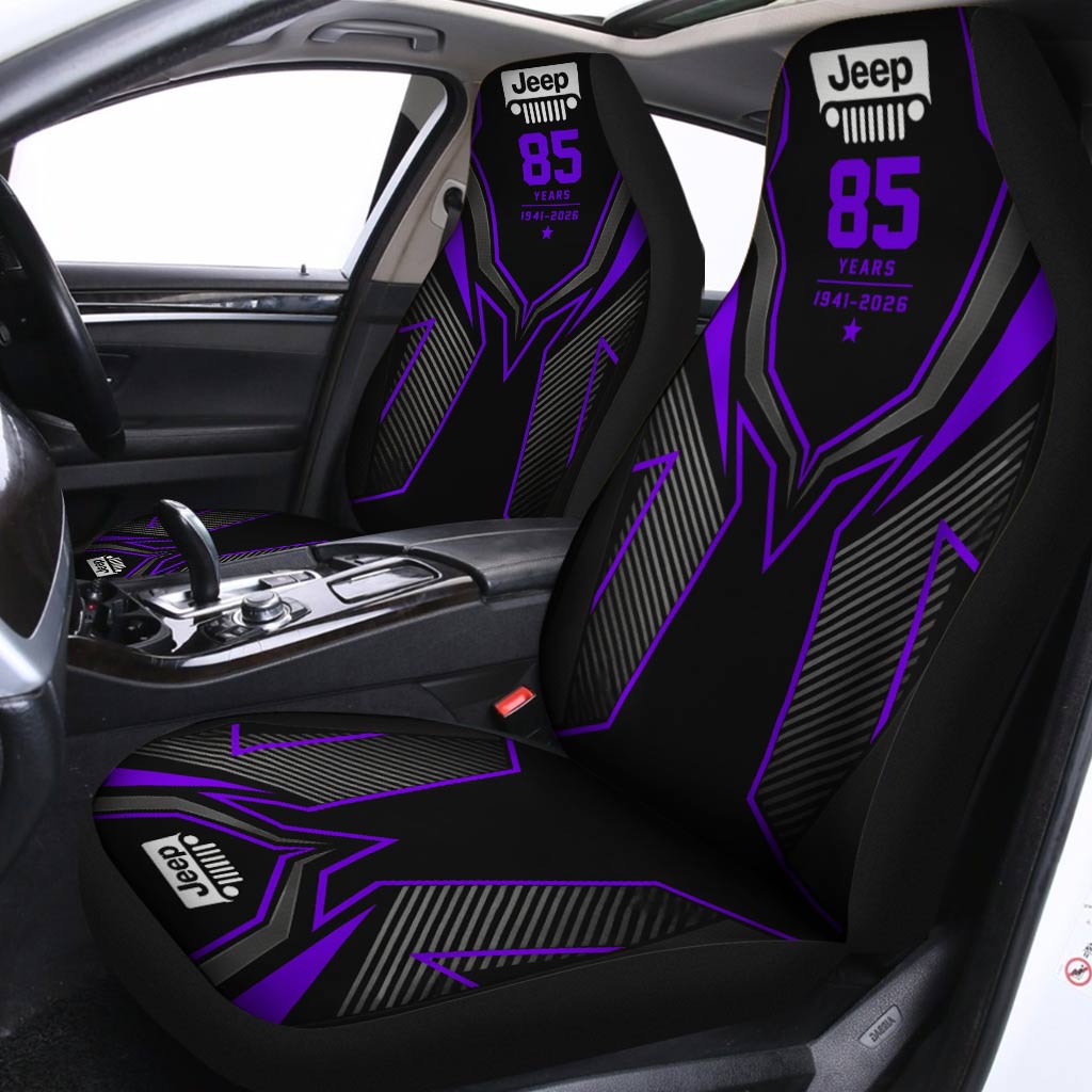 Jeep 85th Anniversary 4x4 Car Seat Covers Set Of 2
