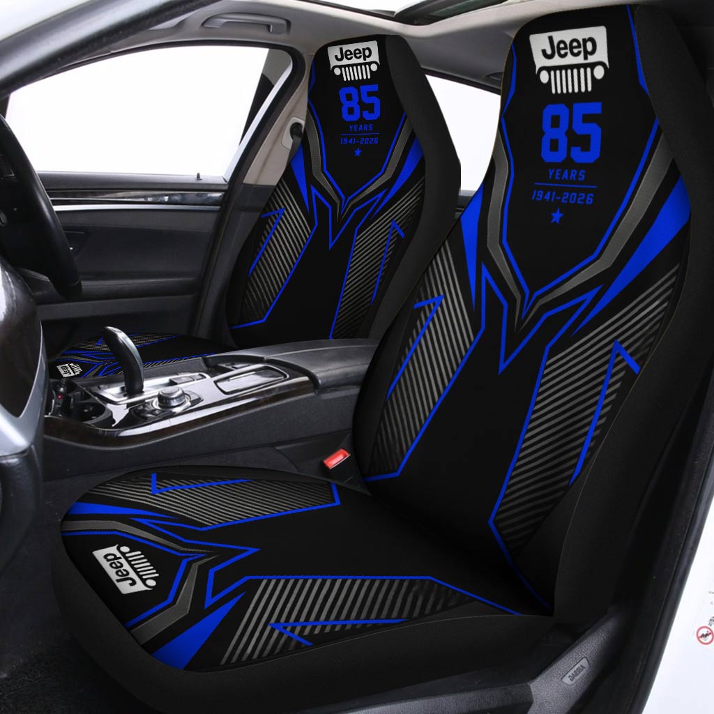 Jeep 85th Anniversary 4x4 Car Seat Covers Set Of 2