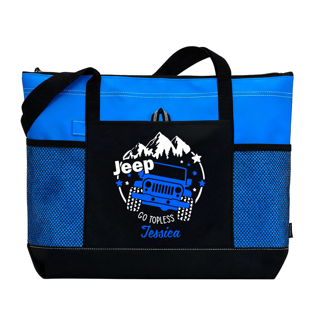 Personalized Jeep Girl Go Topless Tote Bag TN2407261644