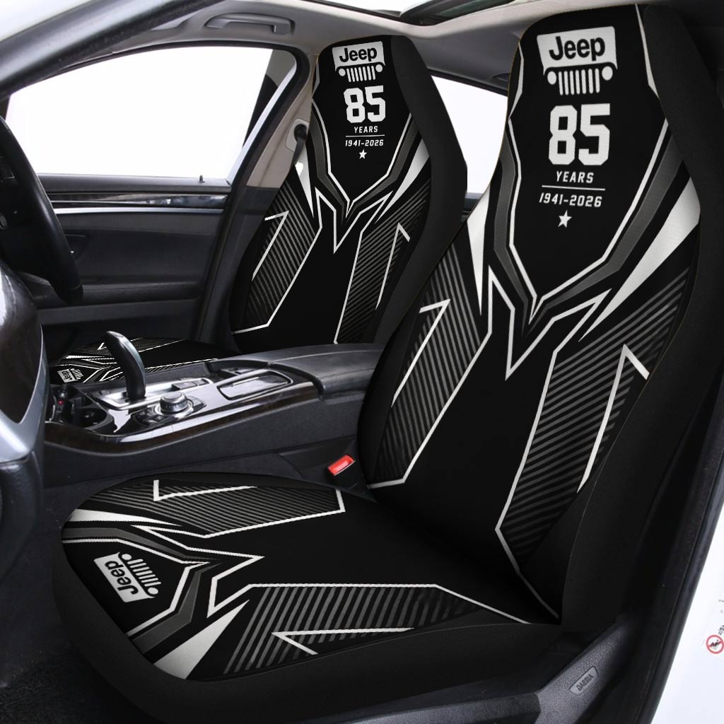 Jeep 85th Anniversary 4x4 Car Seat Covers Set Of 2