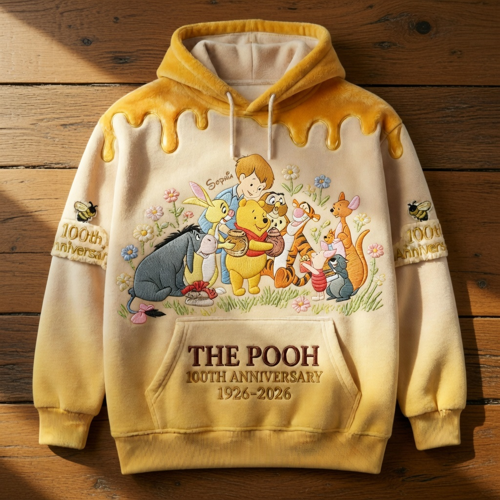 DSNY Honey Bear Celebrate Our 100th Anniversary With Friends - Personalized All Over Shirt - Gift For Movie Fans HH01
