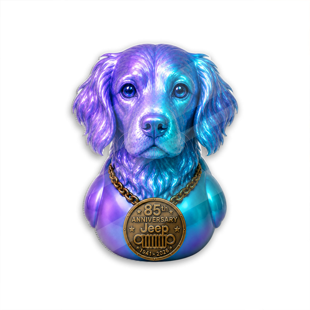 Jeep 85th Anniversary Dog Duck Acrylic Magnet TN2608271507