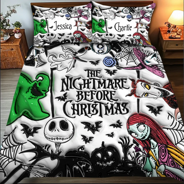 TNBC halloween Custom Name Gift - Personalized Quilt Bedding Set-TN1609260546